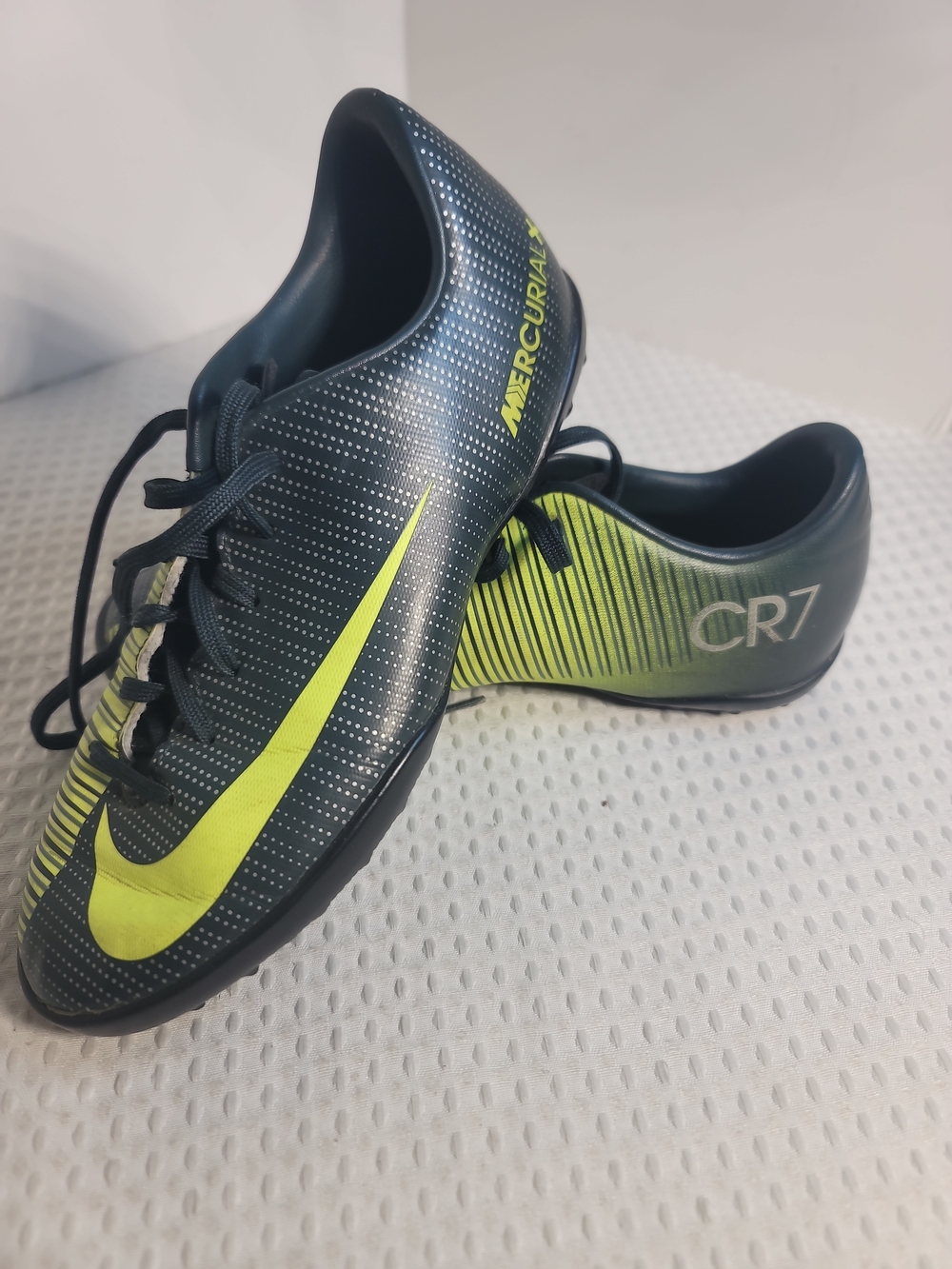 Nike Mercurial CR7 Soccer Cleats - Black and Volt